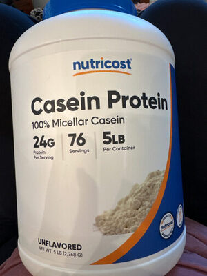 Casein Protein 24 G 100% Micellar Casein Powder, Unflavored, Unflavored