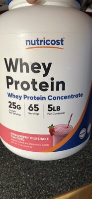 Whey Protein 25 G Concentrate Powder, Strawberry Milkshake, Strawberry Milkshake