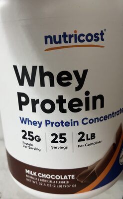 Whey Protein 25 G Concentrate Powder, Milk Chocolate, Milk Chocolate