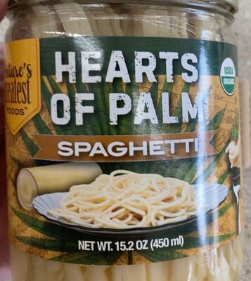 Hearts Of Palm Pasta, Spaghetti