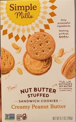 Nut Butter Stuffed Creamy Peanut Butter Sandwich Cookies, Peanut Butter