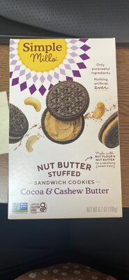 Cocoa Cashew Creme Nut Butter Stuffed Sandwich Cookies, Cocoa Cashew Creme