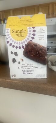 Chocolate Brownie Soft Baked Almond Flour Bars, Chocolate Brownie