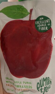 Organic Apple Puree With Oat Fiber & Seeds + A Sprinkle Of Cinnamon, Apple, Cinnamon