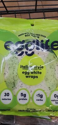 Italian Style Egg White Wraps, Italian Style