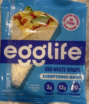 Everything Bagel Egg White Wraps