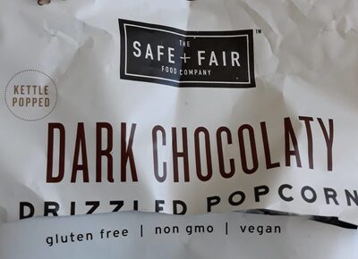 Dark Chocolaty Drizzled Popcorn, Dark Chocolaty
