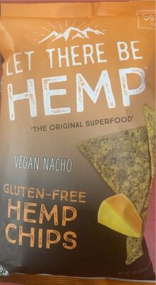 Vegan Nacho Grain-Free Hemp Chips, Vegan Nacho
