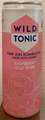 Raspberry Goji Rose Raw Jun Kombucha, Raspberry Goji Rose