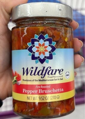 Fire Roasted Pepper Bruschetta, Fire Roasted Pepper