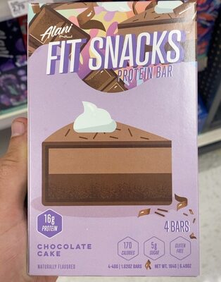 Chocolate Cake Flavored Fit Snacks Protein Bars, Chocolate Cake