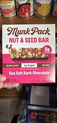 Sea Salt Dark Chocolate Flavored Keto Nut & Seed Bars, Sea Salt Dark Chocolate