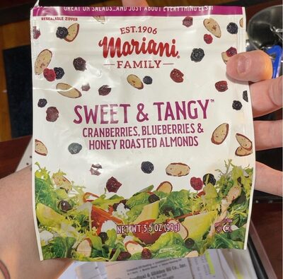 Sweet & Tangy Cranberries, Blueberries & Honey Roasted Almonds, Sweet & Tangy