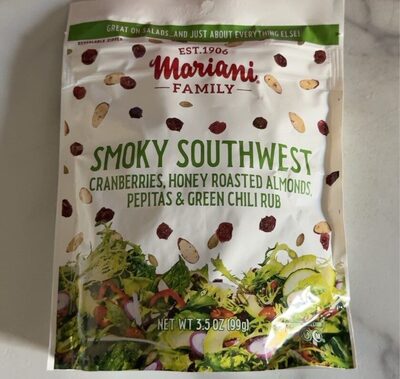 Smoky Southwest Cranberries, Honey Roasted Almonds, Pepitas & Green Chili Rub, Smoky Southwest
