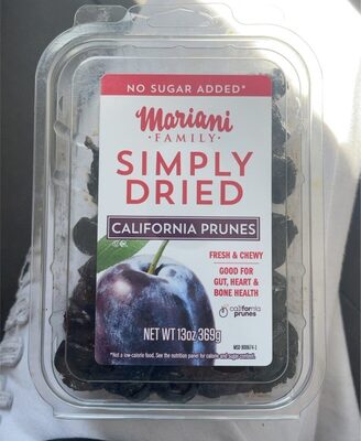 Simply Dried California Prunes