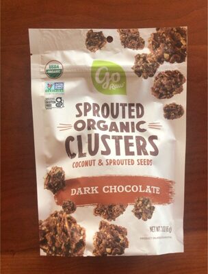 Dark Chocolate Organic Sprouted Clusters, Dark Chocolate