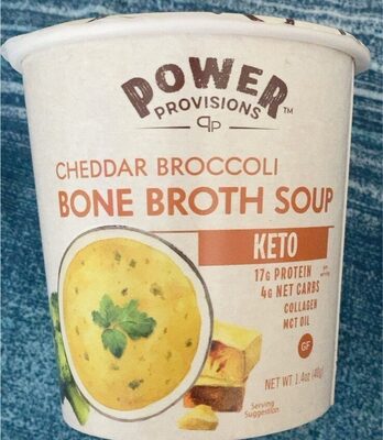 Cheddar Broccoli Bone Broth Soup, Cheddar Broccoli