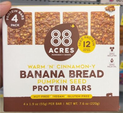 Warm 'N' Cinnamon-Y Banana Bread Pumpkin Seed Protein Bars, Warm 'N' Cinnamon-Y Banana Bread