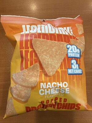 Nacho Cheese Popped Protein Chips, Nacho Cheese