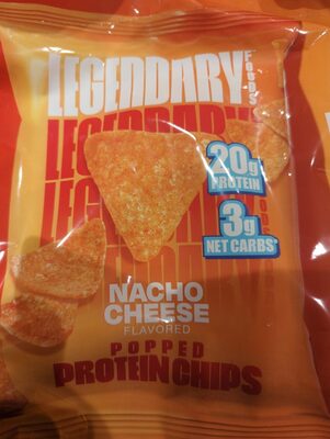 Nacho Cheese Popped Protein Chips, Nacho Cheese