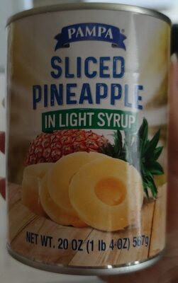 Sliced Pineapple In Light Syrup, Sliced Pineapple