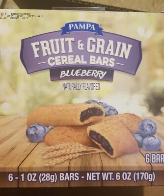 Blueberry Fruit & Grain Cereal Bars, Blueberry