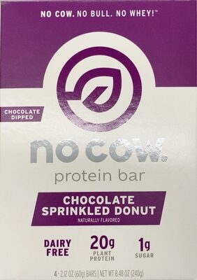 Chocolate Sprinkled Donut Dipped Protein Bars, Chocolate Sprinkled Donut