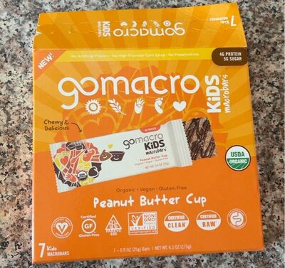 Peanut Butter Cup Kids Macrobars, Peanut Butter Cup