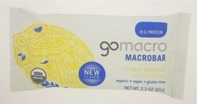 Lemon + Lemon Simple Splendor Macrobars, Lemon + Lemon