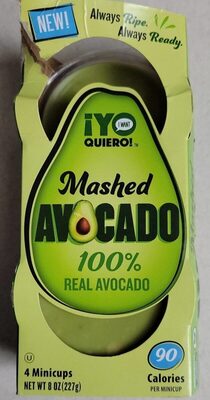 Mashed Avocado Mini Cups, Mashed