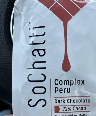 Complex Peru 72% Cacao Dark Chocolate, Complex Peru