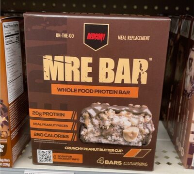 Crunchy Peanut Butter Cup Whole Food Protein Bar, Crunchy Peanut Butter Cup