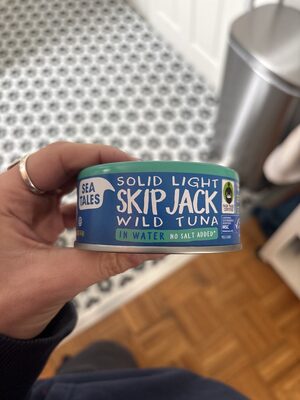 Solid Light Skipjack Wild Tuna In Water, Solid Light Skipjack In Water