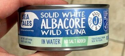 Solid White Albacore Wild Tuna In Water, Solid White Albacore In Water
