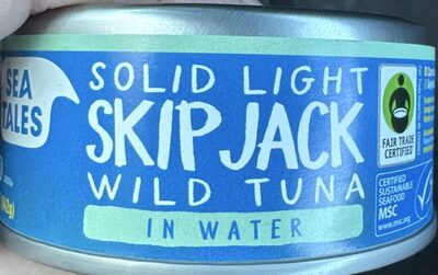 Solid Light Skipjack Wild Tuna In Water, Solid Light Skipjack In Water