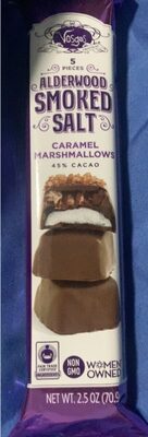 Alderwood Smoked Salt 45% Caca Caramel Marshmallows, Alderwood Smoked Salt