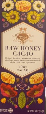 100% Cacao Raw Honey, Cacao
