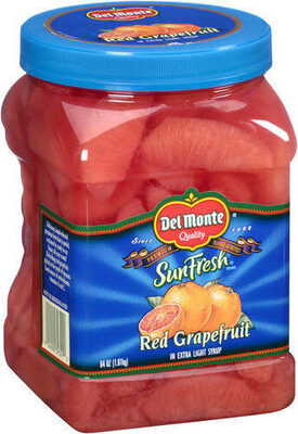 Grapefruit Segments In Slightly Sweetened Water, Ruby Grapefruit