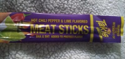 Hot Chili Pepper & Lime Flavored Meat Sticks, Hot Chili Pepper & Lime