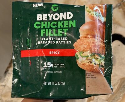 Spicy Beyond Chicken Fillet Plant-Based Breaded Patties, Spicy