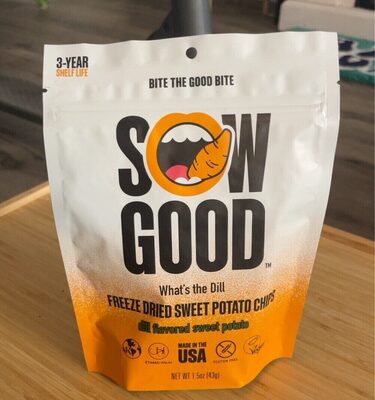 Dill Flavored Sweet Potato What's The Dill Freeze Dried Sweet Potato Chips, Dill Flavored Sweet Potato