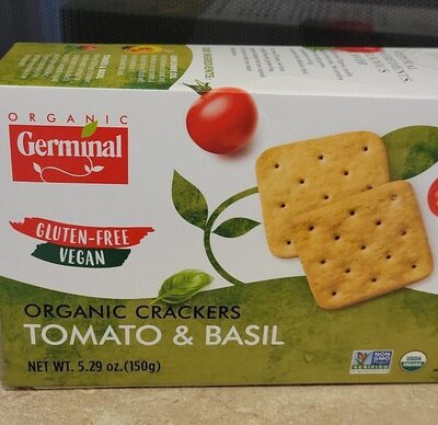 Organic Crackers, Tomato & Basil