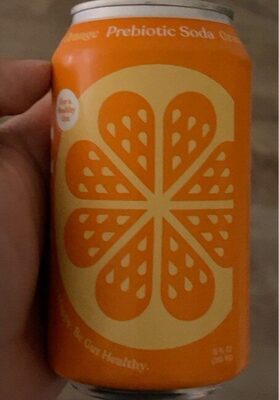 Orange Prebiotic Soda, Orange