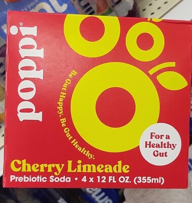Cherry Limeade Prebiotic Soda, Cherry Limeade