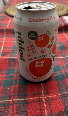 Cranberry Fizz Prebiotic Soda, Cranberry