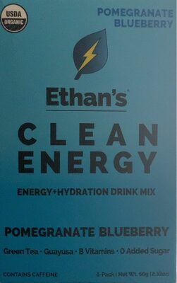 Pomegranate Blueberry Clean Energy Energy+Hydration Drink Mix, Pomegranate Blueberry\