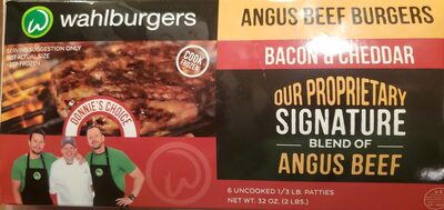 Bacon & Cheddar Angus Beef Burgers, Bacon & Cheddar