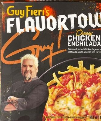 Cheesy Chicken Enchilada Seasoned Pulled Chicken Layered With Enchilada Sauce, Cheese And Tortilla Strips Bowl, Cheesy Chicken Enchilada