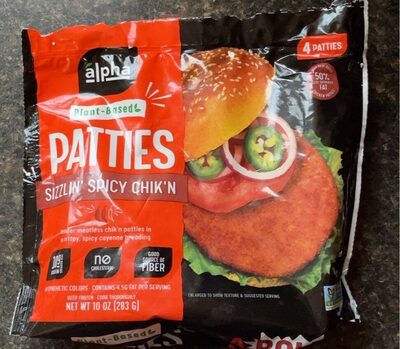 Sizzlin' Spicy Chik'N Plant-Based Patties, Sizzlin' Spicy Chik'N