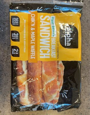 Chicken & Maple Breakfast Waffle Sandwich, Chicken & Maple